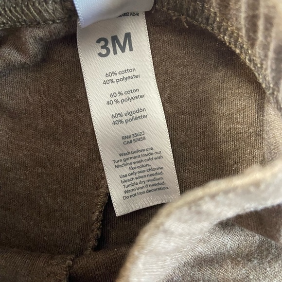 Carter’s Double Unisex Matching Brown Bear Pant Set - Picture 11 of 12